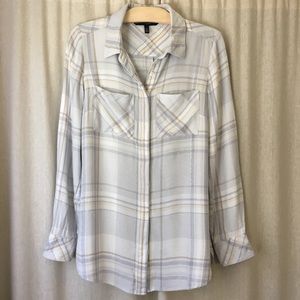WHBM Neutral Flannel Shirt- SOFT!!